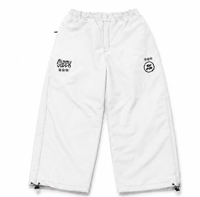 White ski pants